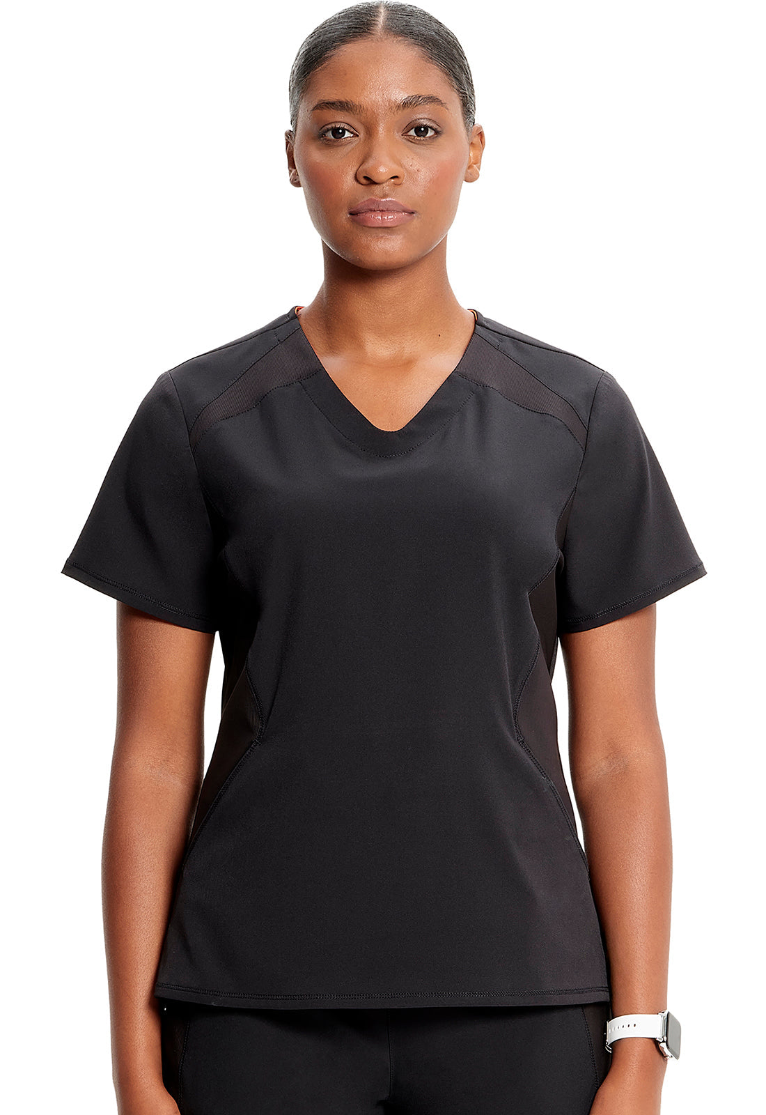 Women's V-Neck Top - Black